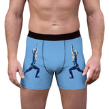 Cocky Cowboy Men's Boxer Briefs – Light Blue