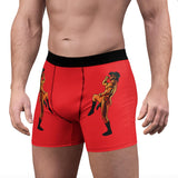 Cocky Cowboy Men's Boxer Briefs – Bright Red