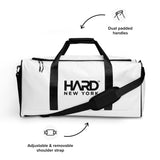 HARD NEW YORK Logo Duffle Bag – White