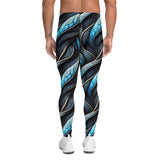 Urban Instinct – Men’s Leggings by HARD NEW YORK – Blue Wave