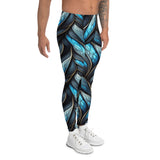 Urban Instinct – Men’s Leggings by HARD NEW YORK – Blue Wave