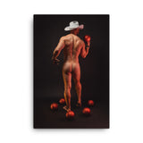 Cocky Cowboy and Big Red, Juicy Balls – Canvas Print
