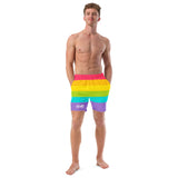 HARD NEW YORK PRIDE Men's Swim Trunks