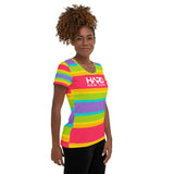 HARD NEW YORK PRIDE Women's Athletic T-shirt