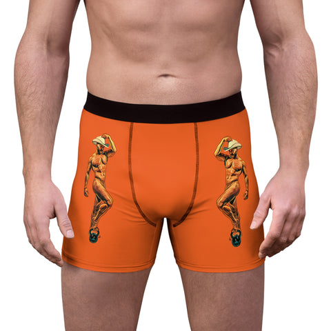 Cocky Cowboy Men's Boxer Briefs – Orange