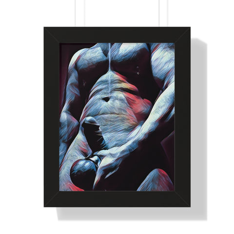 Homoerotic Art by Maxwell Alexander – Framed Print
