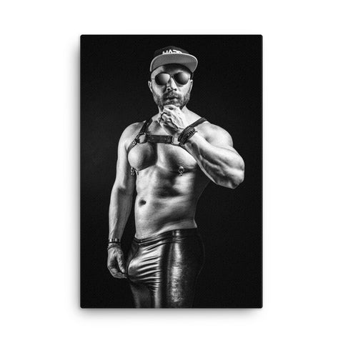 Leather Gear – Erotic Gay Art by Maxwell Alexander – Canvas Print