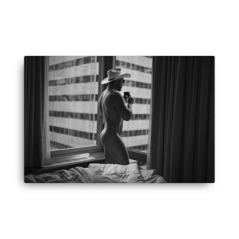 Cowboy in the City – Homoerotic Canvas Print